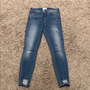 Mcguire Denim Classic Blue Women's Skinny Distressed Jeans